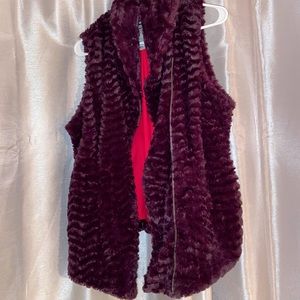 Quilted Patagonia vest rich plum